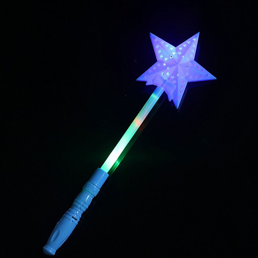 Hollow Star Rod Glow Sticks Cartoon Gift Flashing In Dark Luminous Stick Glowing Toys Light-up Wand LED Flashing Light-Up