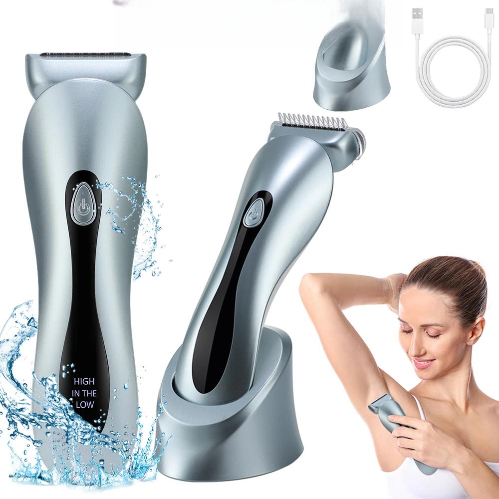 3 Modes Electric Shaver for Women Razor Hair Trimmer Painless Lady Shaver Razor Bikini Hairs Trimmer Wet Dry Use Waterproof