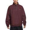 Solo Swoosh Minimalist Comfortable Solid Color Stand Collar Sweatshirt Men Sweatshirt HV1095-652