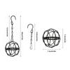 4Pcs Hooks Included Bird Suet Ball Feeder Black Fat Ball Feeder Ball Bird Feeders  Wild Birds