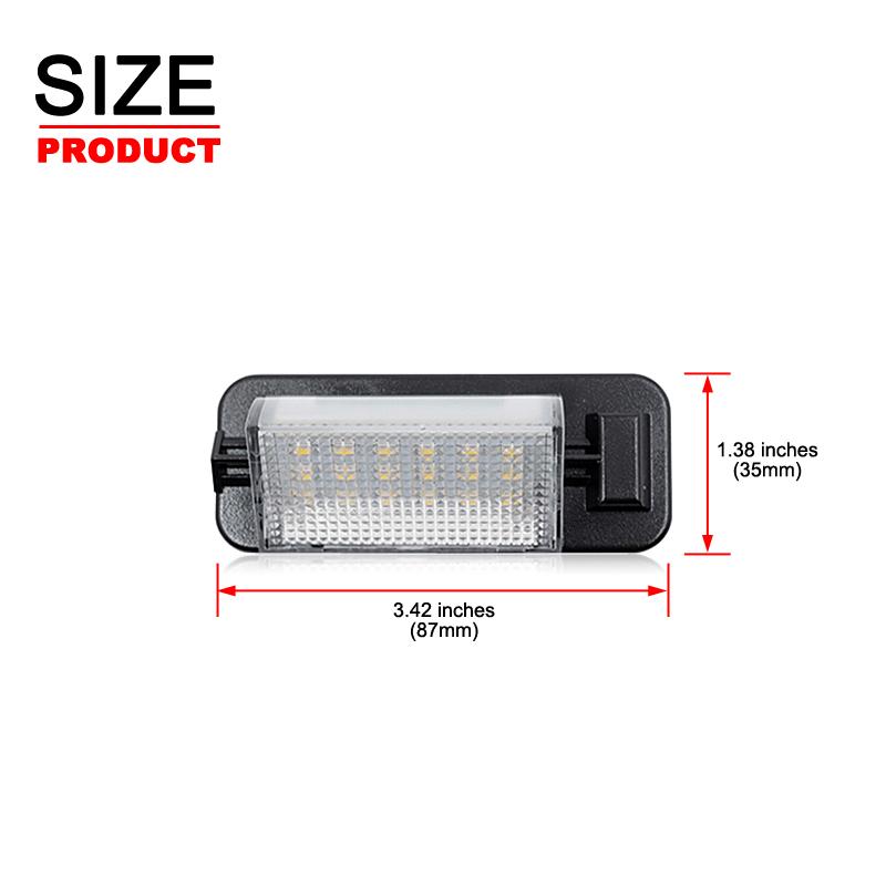 2Pcs For BMW 3-series E36 318i 318is 318ti 320i 323i 325i 325is 328i 328is M3 1992-1998 White LED Number License Plate Light
