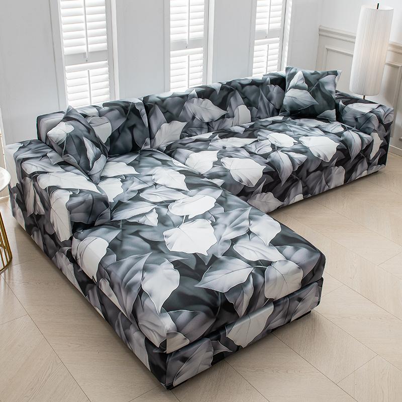 Stretch Couch Covers Soft All-Inclusive Armchair Sofa Slipcover Fitted L-Shaped, Sectional, Chaise Sofa Cover 1/2/3/4 Seater 1Pc