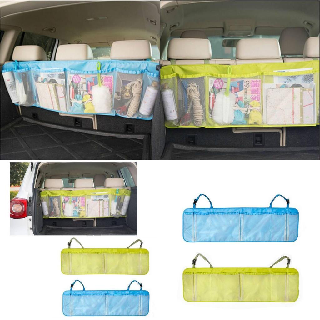 Car Organizer Large Capacity Storage Bag With Oxford Fabric Mesh For Vehicle Interior