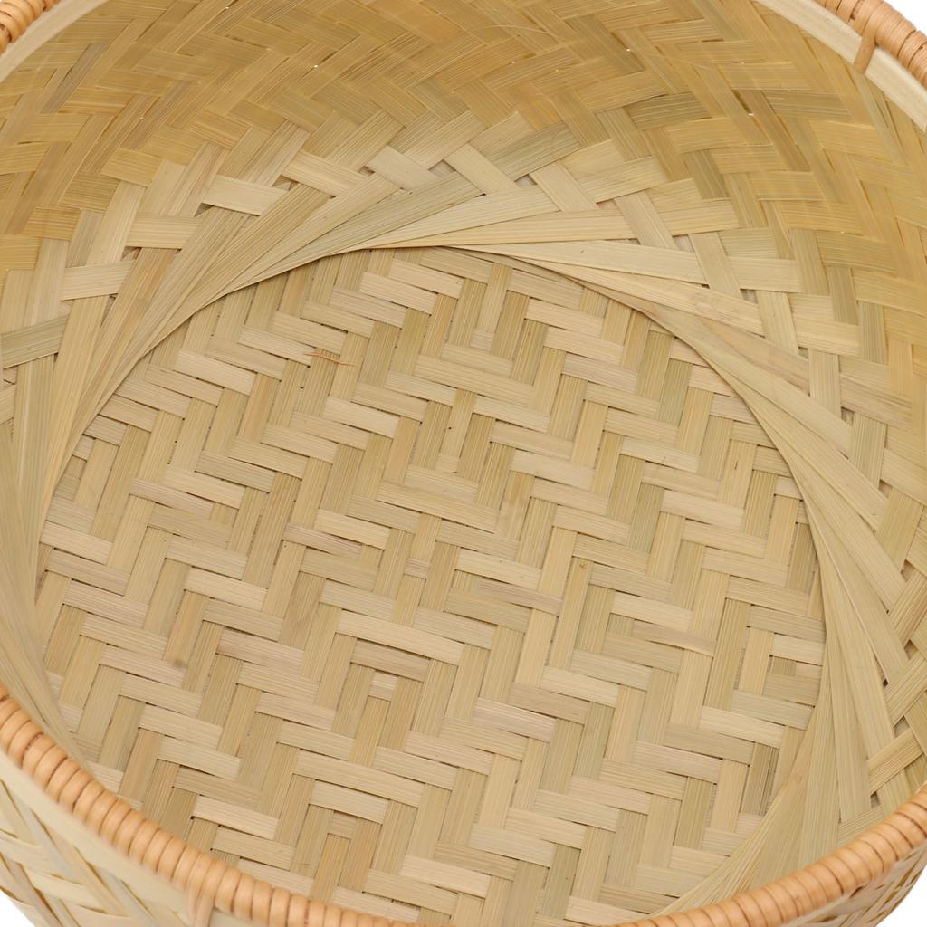 3PCS Woven Storage Bowls Large Capacity Exquisite Clear Grain Decorative Woven Serving Basket Bowl