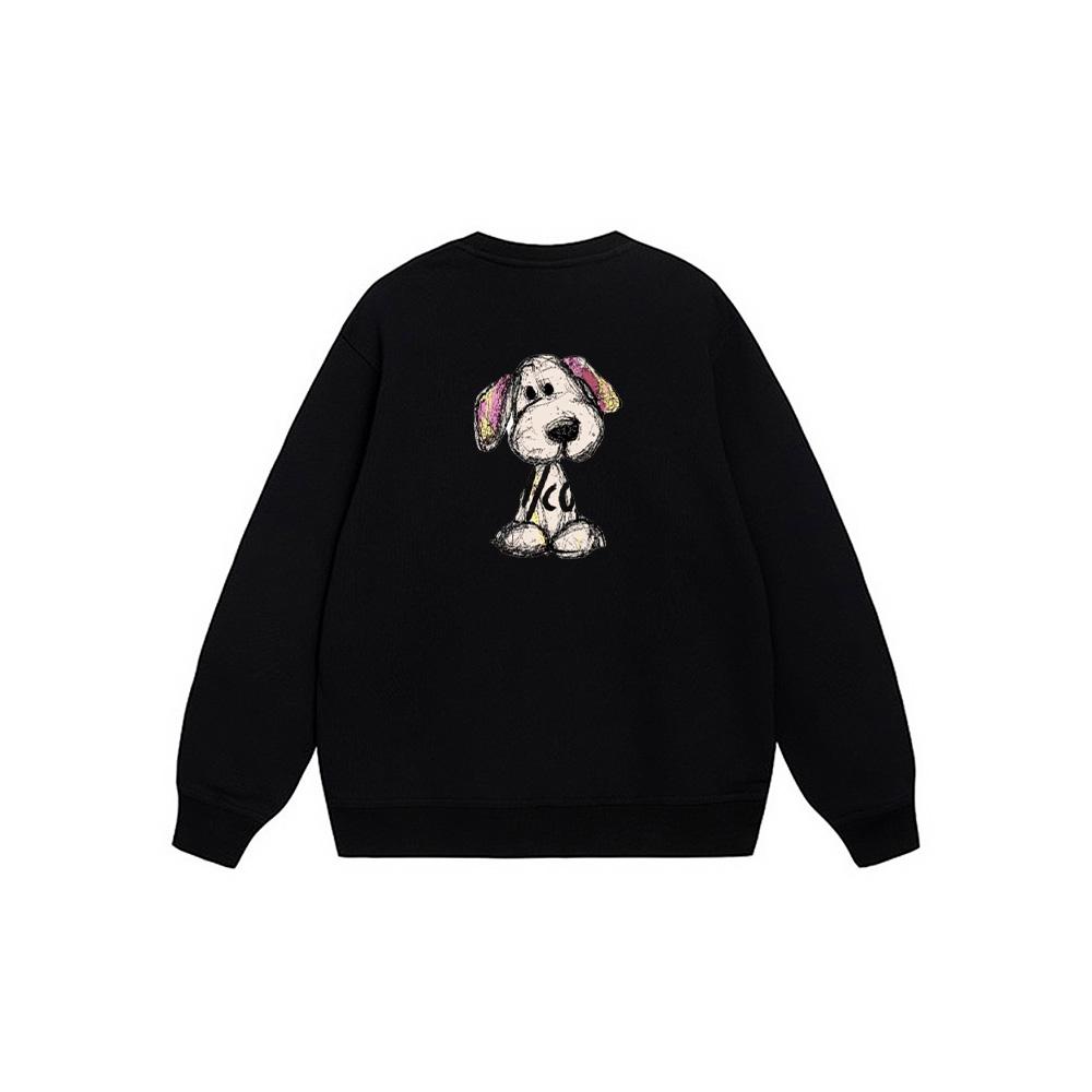 Nike Customizable Outdoor Breathable Urban Commuter Versatile Dog Letter Logo Crewneck Sweatshirt Unisex Sweatshirt Black BV2667-010(TEAM1061-3.3.44)