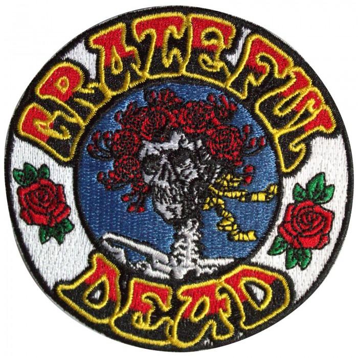 Grateful Dead Bertha Circle Woven Iron On Patch
