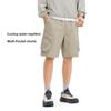 Li-Ning Outdoor CF Water-Resistant Breathable Stretch Multi-Pocket Sports Shorts Men Shorts Brown Gray AKSW011-4