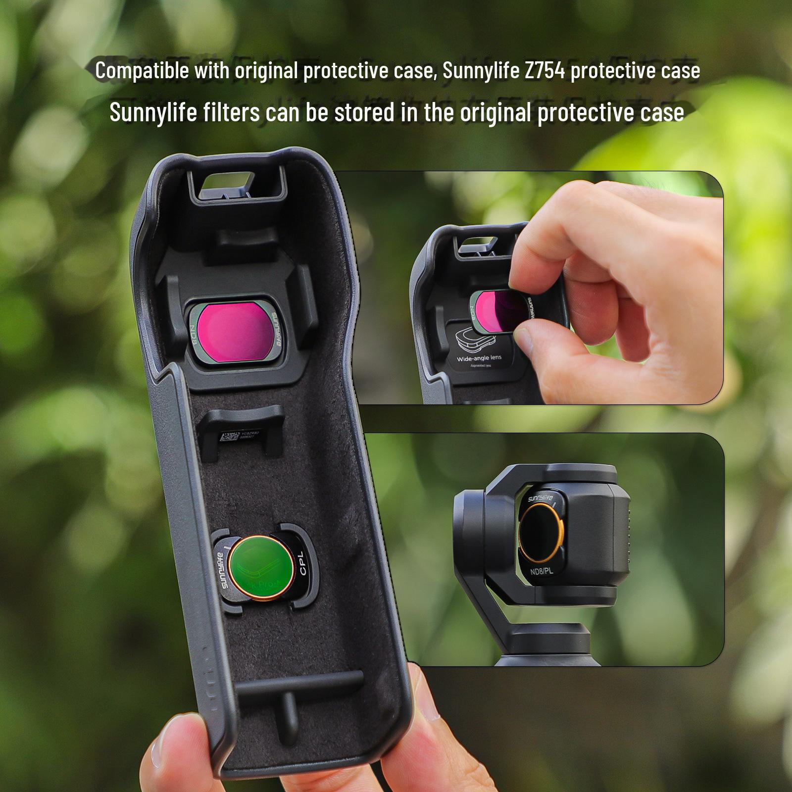

Sunnylife OSMO Pocket 3 CPL ND32/ND64 Регулируемый поляризационный фильтр