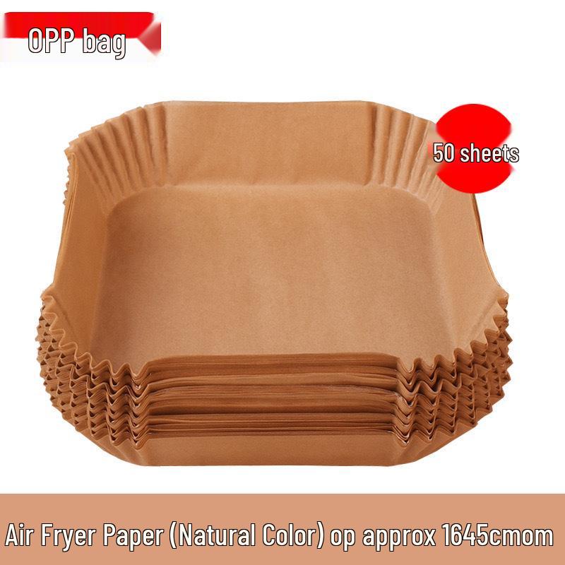

Air Fryer Oil Absorption Pad – High-Temp Resistant Silicone Baking Paper Separator. Natural Color 16*4.5CM