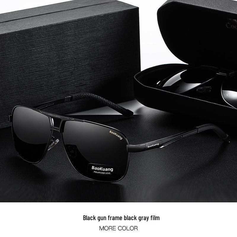 Men's Dual-Use Color-Changing Polarized Sunglasses for Day/Night: Anti-Glare, HD Vision for Driving & Fishing