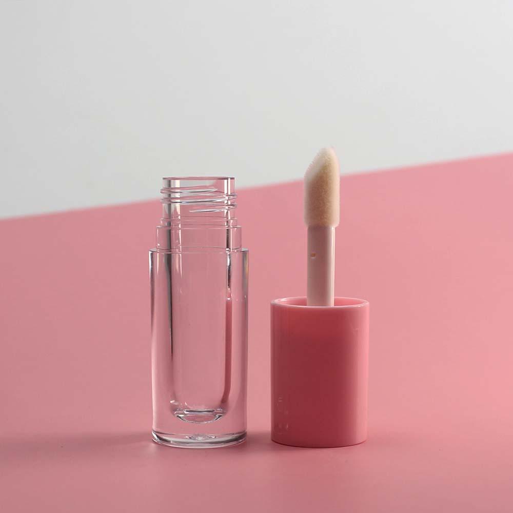 6ml Clear Plastic Thick Fat Lip Gloss Tube, Electroplated Lip Oil Lip Glaze Empty Container for DIY