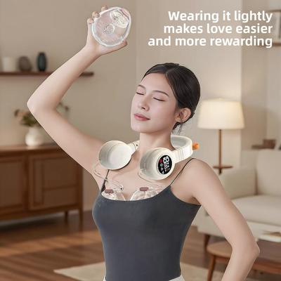 Pompe à lait silencieuse pratique, support mains libres Baoma type cou pompe à lait chauffante à compresse chaude électrique