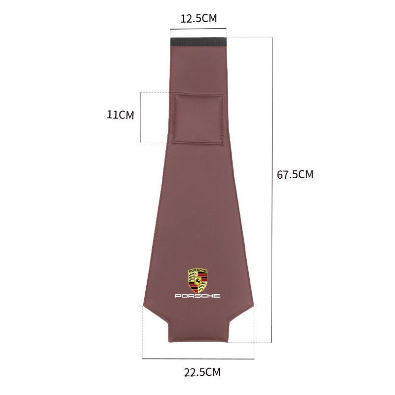 2pcs/Set Car Interior Seat Headrest Cover Protection Pad For Porsche 911 718 Taycan Panamera Cayenne Macan Boxster 918 Accessory