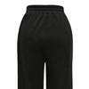 Women Long Pants Hip Hop Style Elastic High Waist Wide Leg Pants Solid Color Loose Fit Casual Trousers Daily Wear