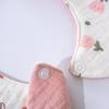 Double-Sided Waterproof Cotton Baby Bib - 360° Rotating, Breathable Gauze Saliva Towel