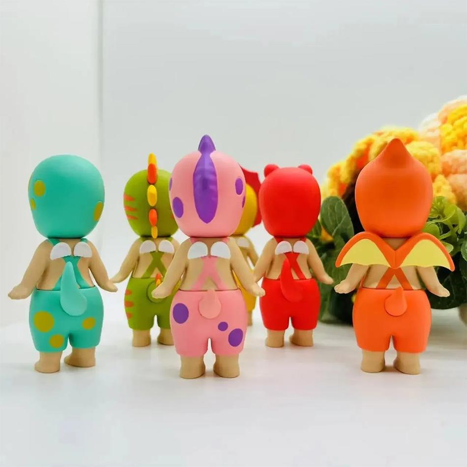 Blind Box Dinosaur Series Anime Figures Ornaments Seoul Strawberry Dolls Fans Children Christmas Gift Toys