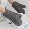 2pcs Silicone Heat-resistant Gloves, Kitchen Microwave Oven Baking Oven High-temperature Resistant and Heat-proof Gloves