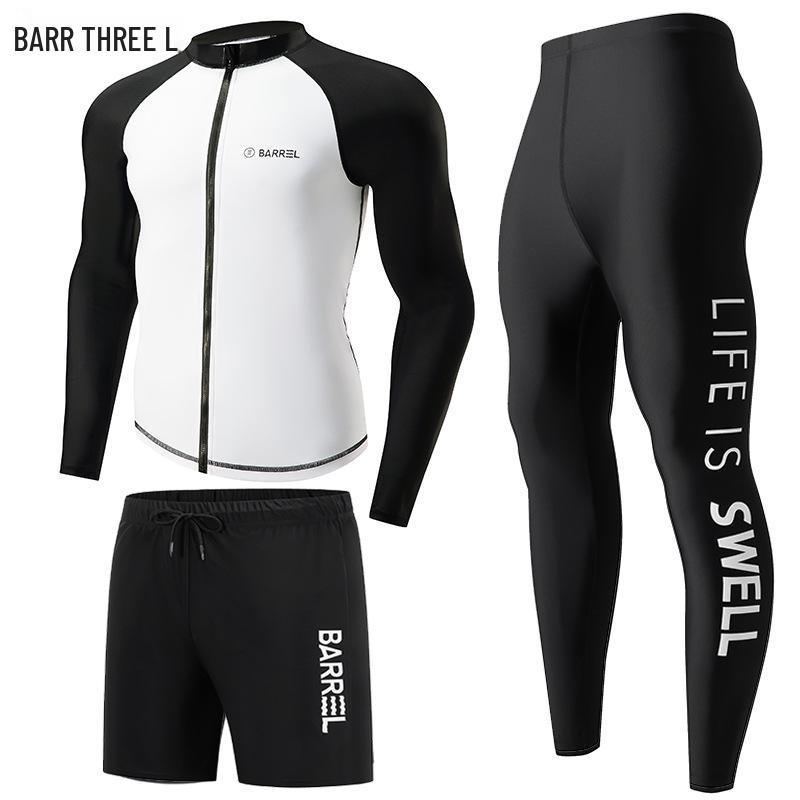 

Мужской быстросохнущий солнцезащитный гидрокостюм из двух частей: Утягивающий комплект с длинным рукавом и брюками для защиты от солнца и серфинга XXL