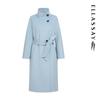 ELLASSAY Women's Stand-Collar Wool Coat