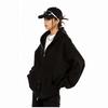 Unisex 420G Heavyweight Gray Hooded Cardigan: Trendy, Versatile Spring/Autumn Jacket for Couples