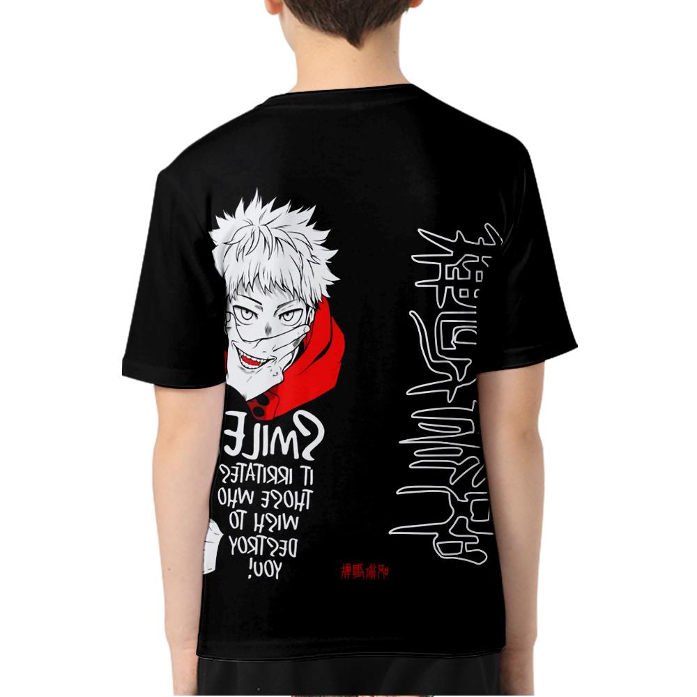 Jujutsu Kaisen Anime Women Men's T-shirts Anime Printed O-Neck Oversized Short Sleeves Fashion Mens Clothing Streetwear