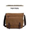 Men's Canvas Messenger Bag - Travel Crossbody, Shoulder Laptop Bag, Briefcase