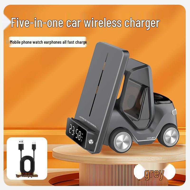 15W Wireless Desktop Charger for Apple & Huawei - Small Forklift Design
