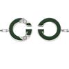 GUCCI Interlocking 925 Sterling Silver Bracelets Men's Green/Gold 854121-J8410-8137