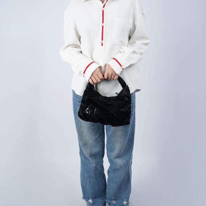 Adidas Originale PU Cloud Bag Umhängetasche Handtasche Mini Damen Schwarz Adidas HK0154