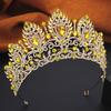 Royal Queen Pageant Crown Big Diadem Bride Tiara Crowns for Women Bridal Wedding Party Crown Hair Dress Jewelry Accessori