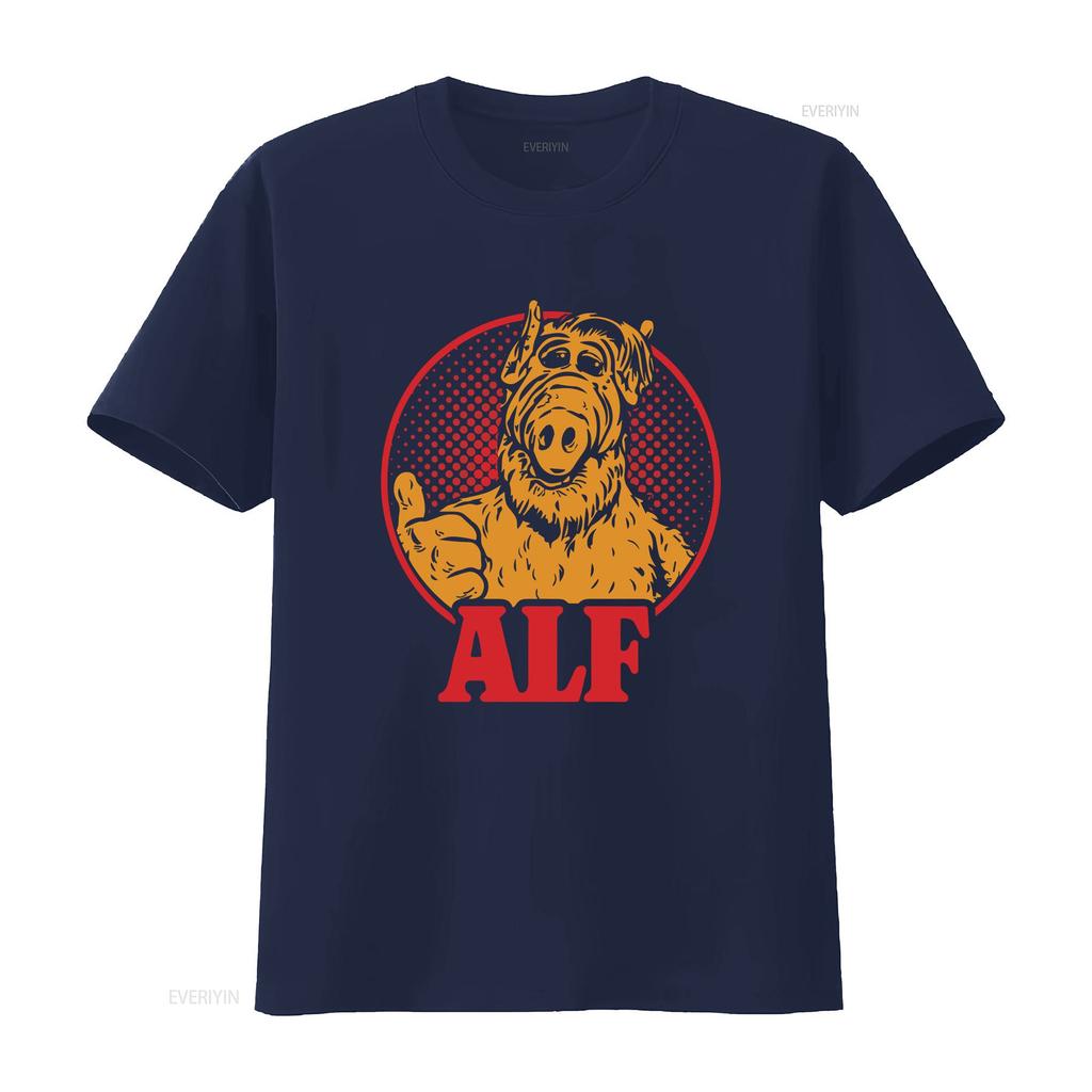 90s Retro Style ALF Character TV Show Softstyle T Shirt Alien Life Form vintage Washed Casual fashion homme designer clothes
