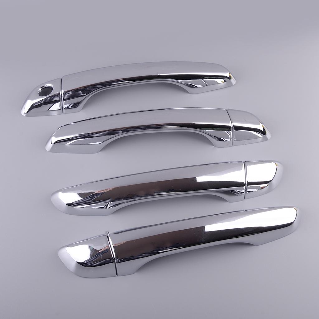 Car Outer Door Handle Cover Trim with Smart Hole ABS Chrome Fit For Hyundai Accent