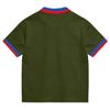 Herren Kurzarm-Polohemd mit Flaggen-Patch und Stickerei Klassische Passform Komfortables Design