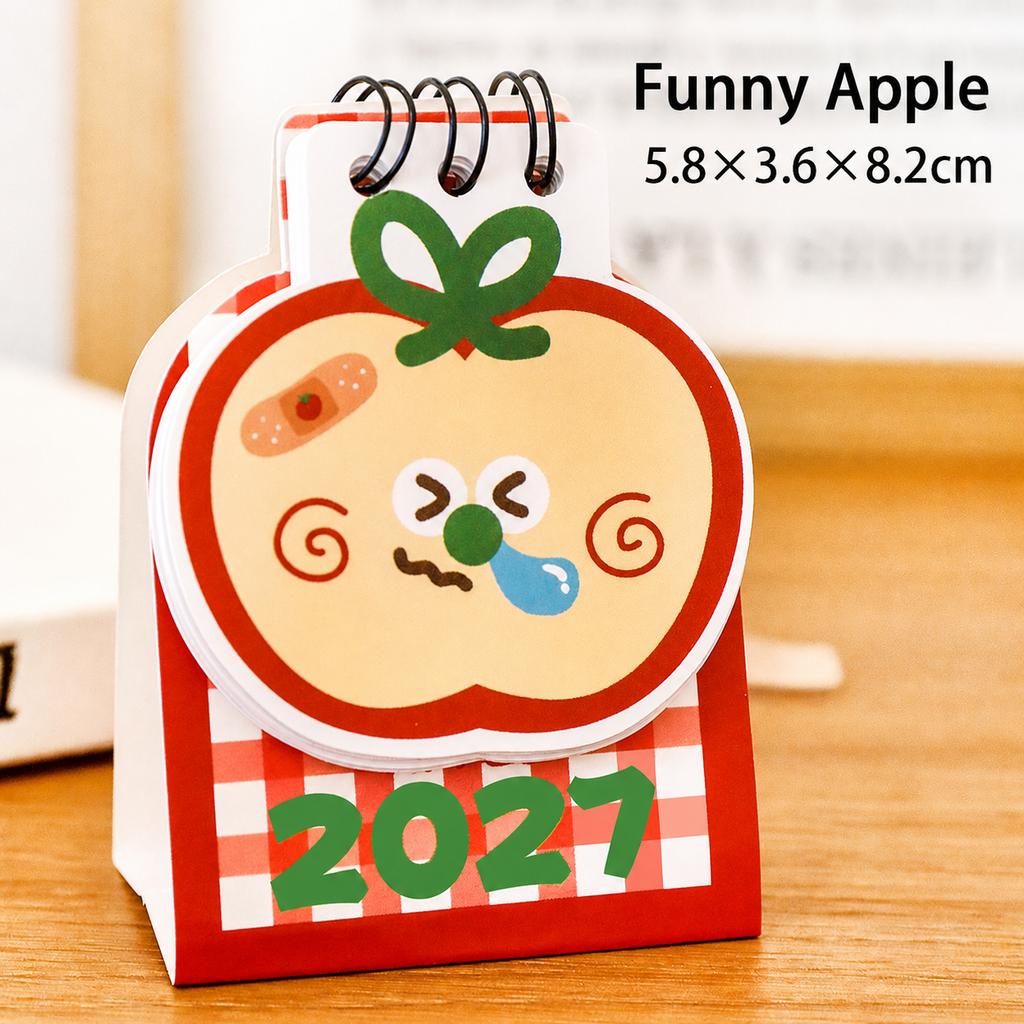 Cute Desktop Calendar Compact Mini Standing Desk Calendar Paper Desk Calendar Original For Birthday Gift Desktop Decoration