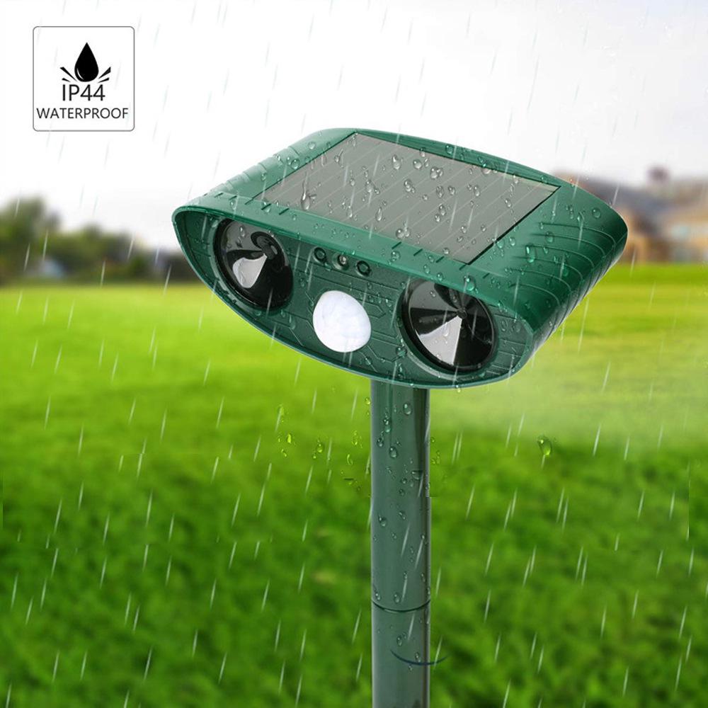 Solar-Powered Ultrasonic Animal Repeller: Deter Mice, Birds, Cats, and Dogs