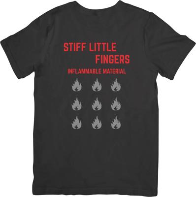 Camiseta de Algodón de Calidad Unisex Ajuste para Hombre y Mujer de Stiff LittleFingers Music