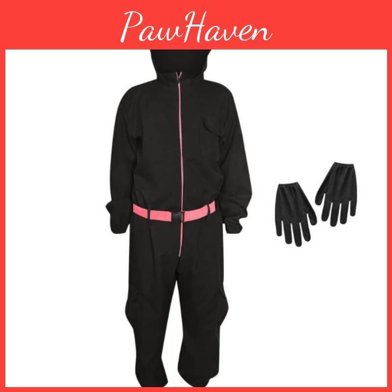 Game Workwear Squid Cosplay Childrens Jumpsuit Halloween Costume Performance