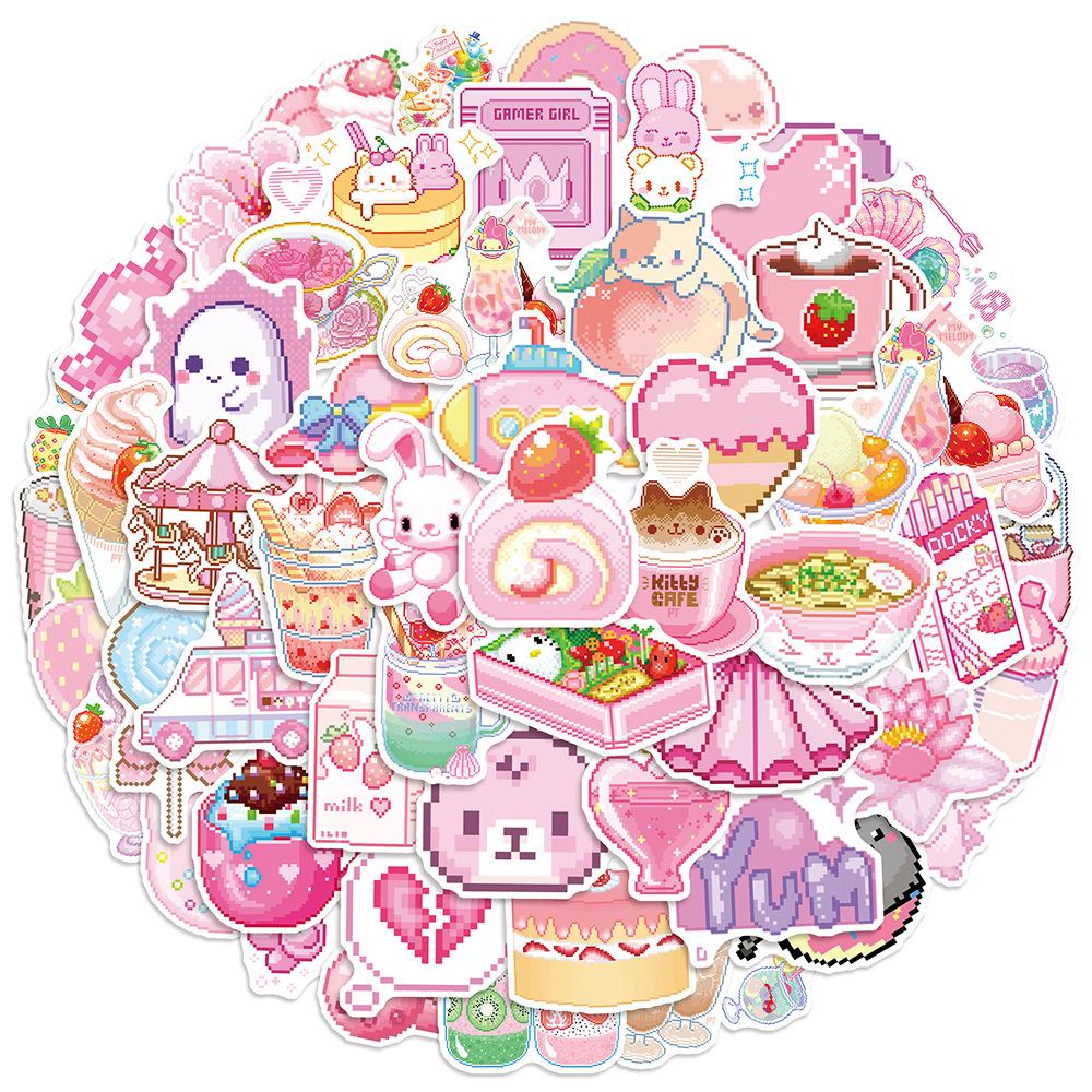 Autocolant drăguț de pisică Creative Kawaii Pisicuță neagră care se joacă Autocolant minunat de papetărie pentru album de însemnări decorative DIY