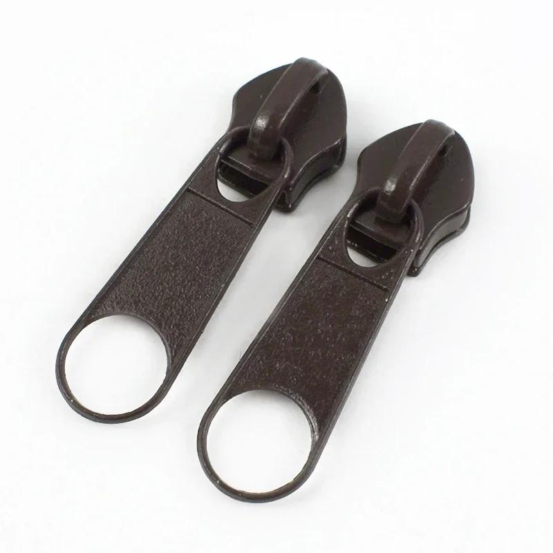 50/100/200Pcs Meetee 3# 5# Nylon Zipper Puller Bags Garment Zip Slider Backpack Pocket Zips Repair Kits DIY Sewing Accessories