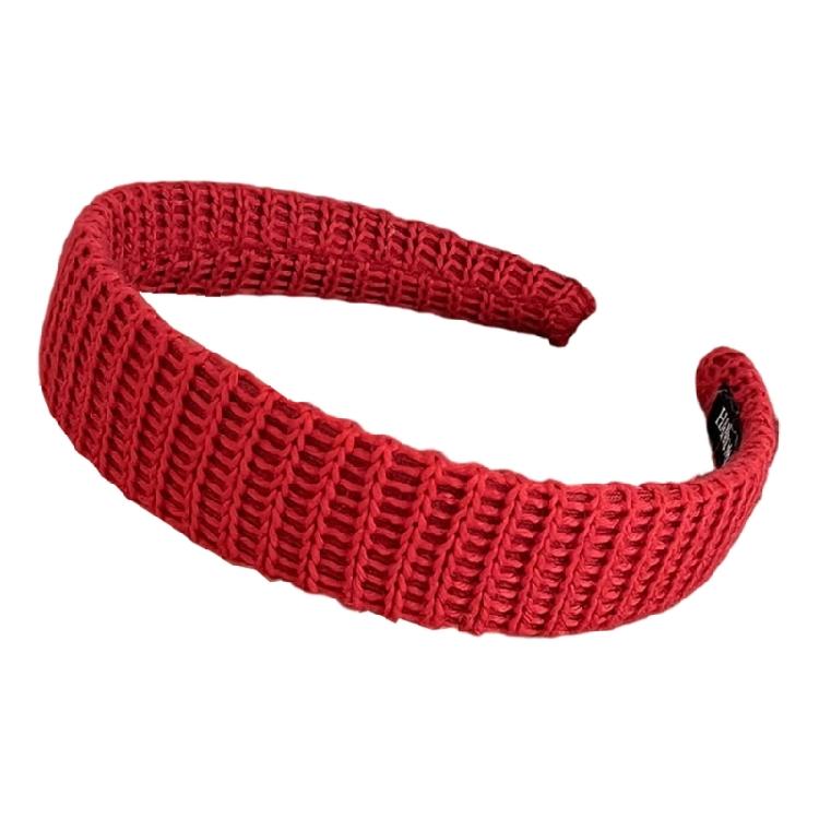 

Decorative Knitted Headbands Nonslip Comfortable Hair Styling Tool Hair Ornament Suitable For Multiple Ages красный