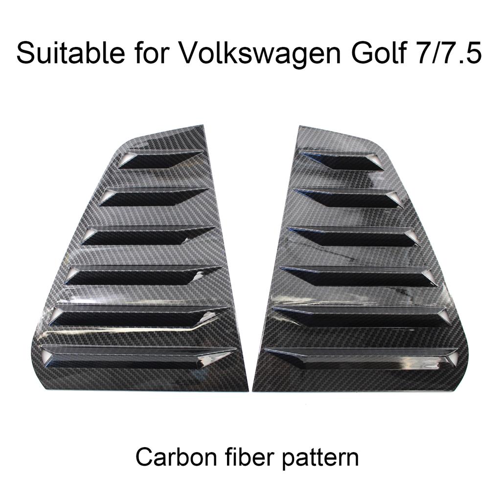 2PCS Car Rear Window Shutter Cover Trim Window Louver Side Vent Trim For GOLF 7 GOLF 7.5 MK7/7.5 GTI GTD R MODELS Accessories