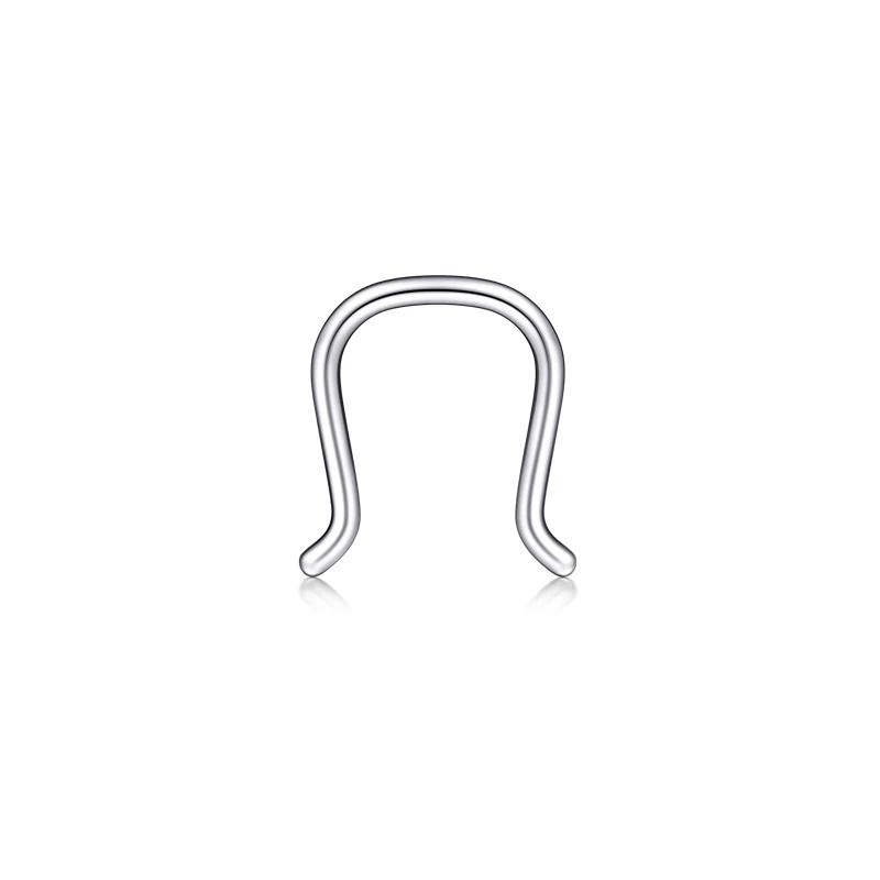 1Pcs Stainless Steel Nose Ring Hoop C Shape Septum Rings Non Piercing Ear Clip Earring Fake Nose RingsWomen Piercing Jewelry