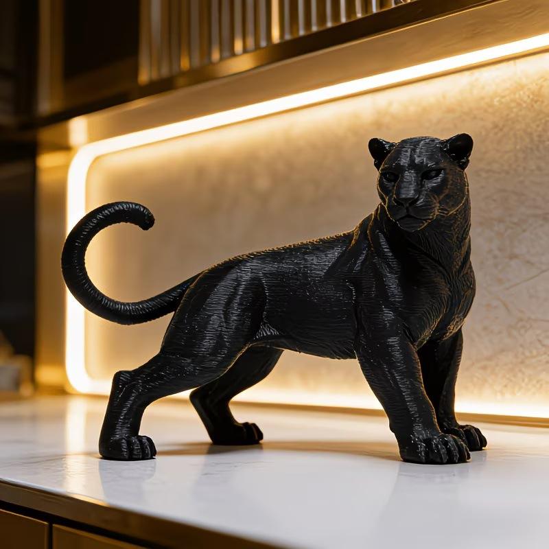 3D Printing Panther Desktop Ornament 1PC Creative Animal Sculpture for Home Bedroom Decor Unique Souvenir Gift