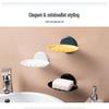 Punch-Free Wall-Mounted Soap Dish with Drainage and Suction Cup