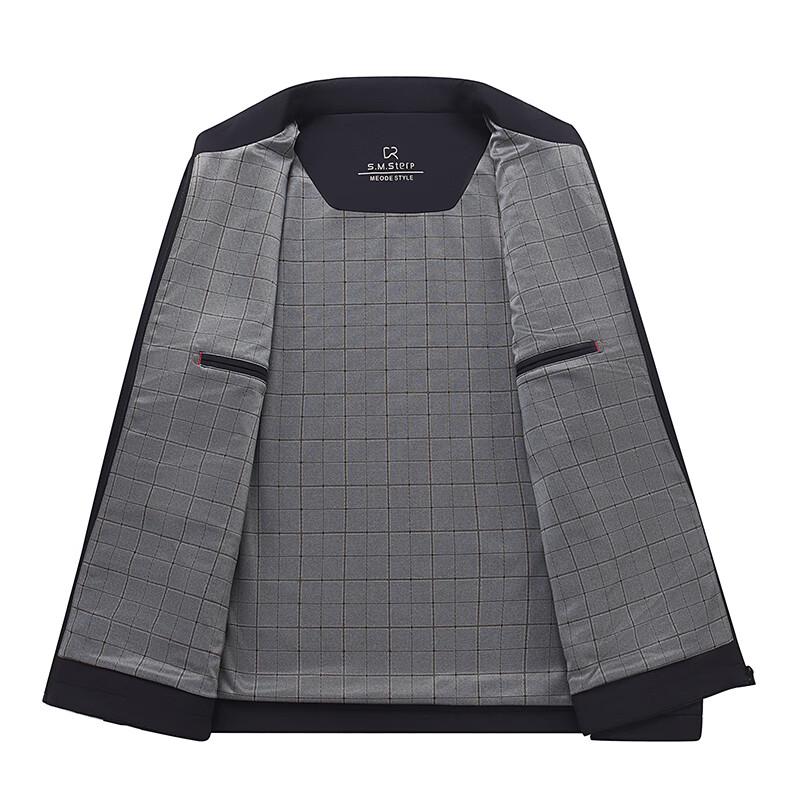 Men's Mid-Age Stand-Collar Casual Jacket FMNX8511