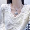 Latest Hot Brand Vintage Women's Necklace Luxury Jewelry For Women Pure 925 Silver Skirt Shape Designer Pendant Chain Necklaces