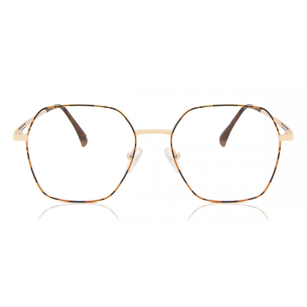 

Full Rim Geometric Tortoise Gold Smartbuy Collection Addisone 911g Fashion Men Eyeglasses Tortoise Gold/53