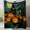 New Cartoon Cute Print Halloween Gift Blanket Office Casual Nap Sofa Blanket Digital Print Flannel Blanket