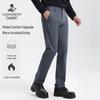 Langdeng Men's Casual Business Elastic Warm Pants