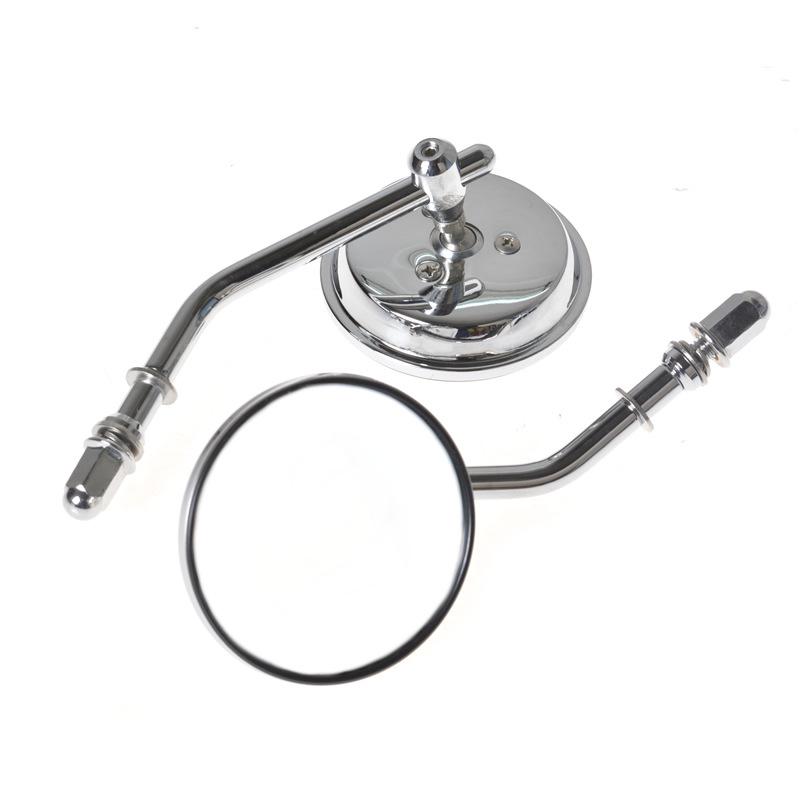 Retro chromované zpětné zrcátko pro motocykl Harley/Triumph